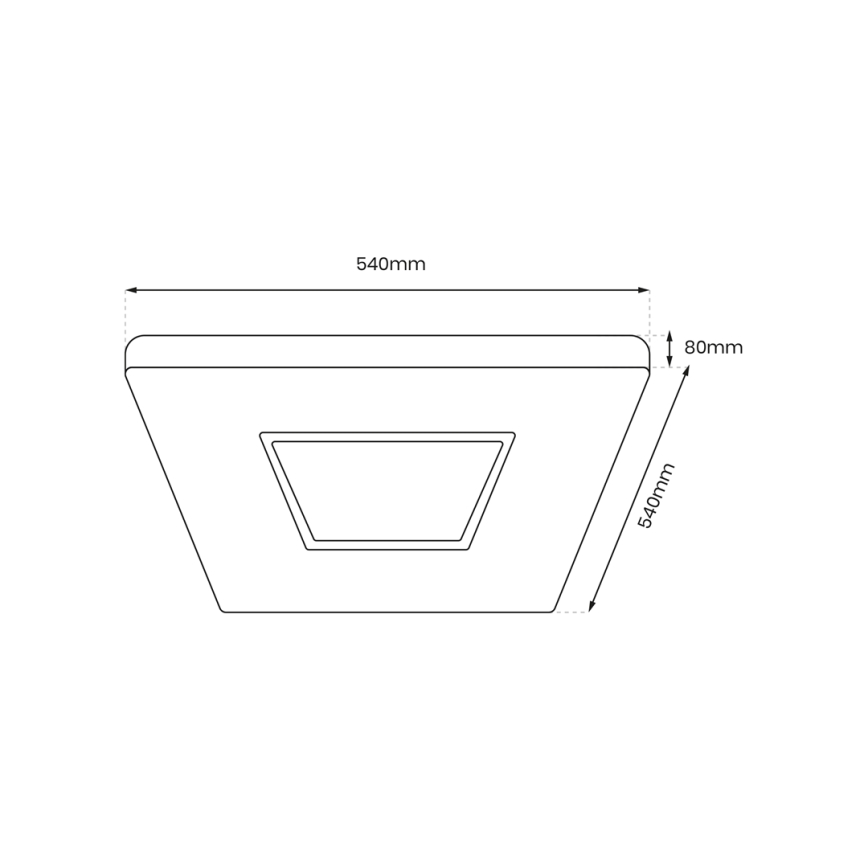 Светодиодный потолочный светильник с регулированием яркости SPARKY LED/65W/230V 3000-6000K + дистанционное управление