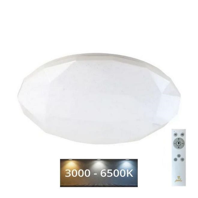 Светодиодный потолочный светильник с регулированием яркости STAR LED/48W/230V 3000-6500K + дистанционное управление