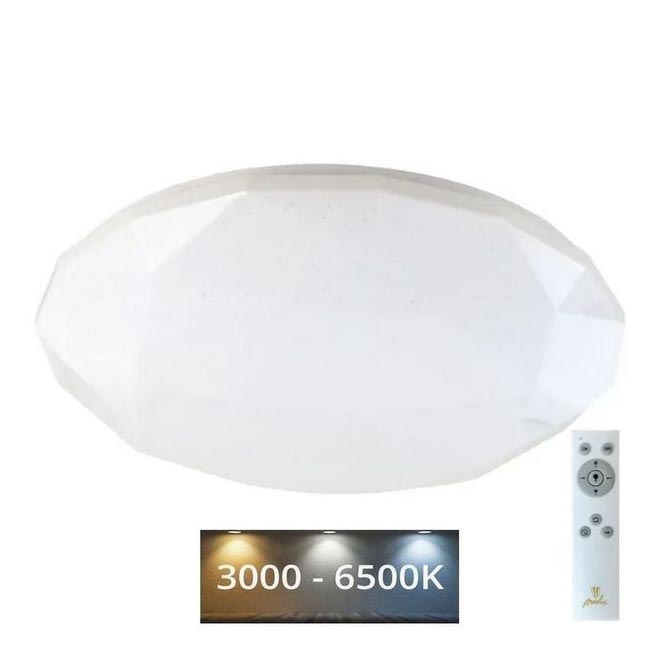 Светодиодный потолочный светильник с регулированием яркости STAR LED/60W/230V 3000-6500K + дистанционное управление