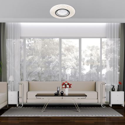 Светодиодный потолочный светильник с регулированием яркости TOKYO LED/48W/230V + пульт ДУ