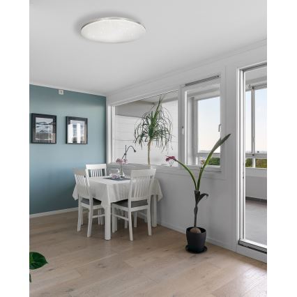 Светодиодный потолочный светильник с регулированием яркости VENTA LED/36W/230V 2700-6500K диаметр 48 см + дистанционное управление