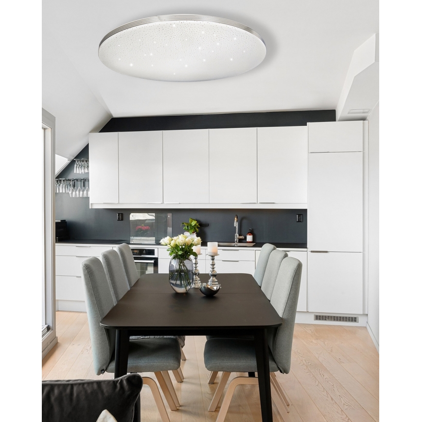 Светодиодный потолочный светильник с регулированием яркости VENTA LED/60W/230V 2700-6500K диаметр 58 см + дистанционное управление