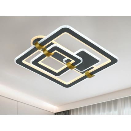 Светодиодный потолочный светильник с регулировкой яркости LED/140W/230V 3000-6500K + пульт дистанционного управления