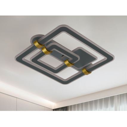 Светодиодный потолочный светильник с регулировкой яркости LED/140W/230V 3000-6500K + пульт дистанционного управления