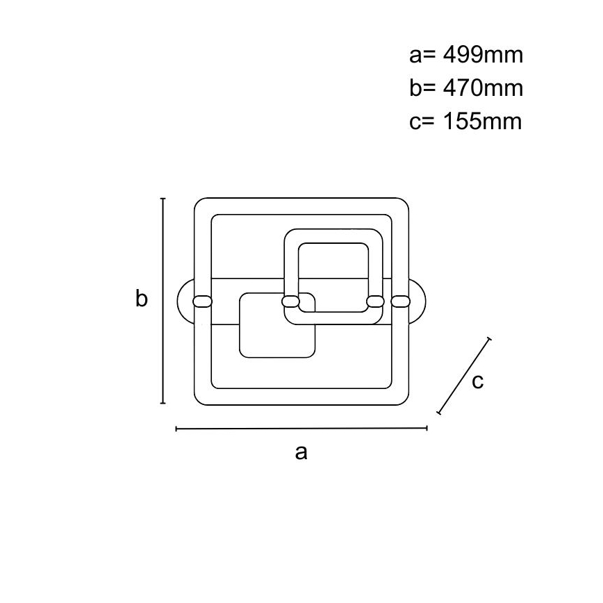 Светодиодный потолочный светильник с регулировкой яркости LED/140W/230V 3000-6500K + пульт дистанционного управления