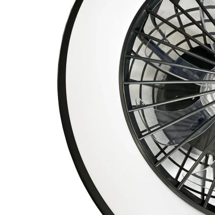 Светодиодный регулируемый потолочный светильник с вентилятором OPAL LED/48W/230V 3000-6500K + пульт дистанционного управления