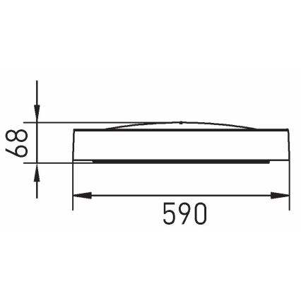 Светодиодный потолочный светильник SAMER LED/40W/230V 4000K