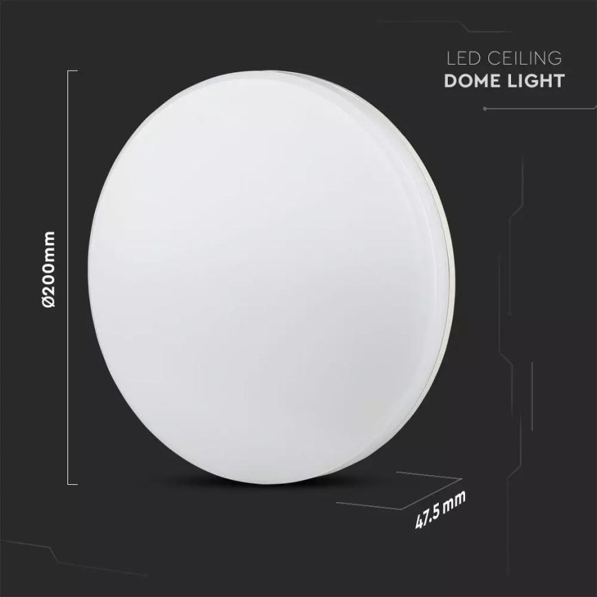 Светодиодный потолочный светильник SAMSUNG CHIP LED/15W/230V 20 см IP44 3000K