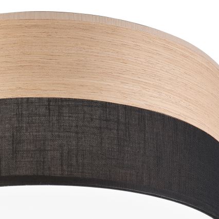 Светодиодный потолочный светильник SIRJA WOOD LED/20W/230V диаметр 35 cm черная/дуб