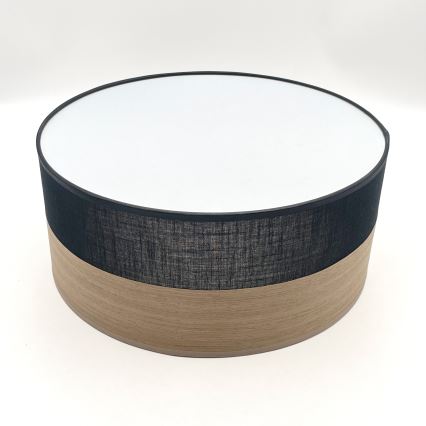 Светодиодный потолочный светильник SIRJA WOOD LED/20W/230V диаметр 35 cm черная/дуб