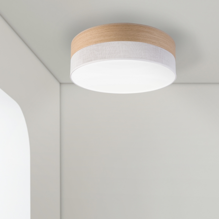 Светодиодный потолочный светильник SIRJA WOOD LED/36W/230V диаметр 45 cm белая/дуб