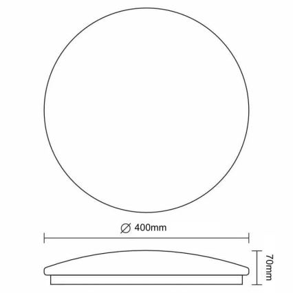 Светодиодный потолочный светильник с регулированием яркости STAR LED/36W/230V 3000-6500K + дистанционное управление