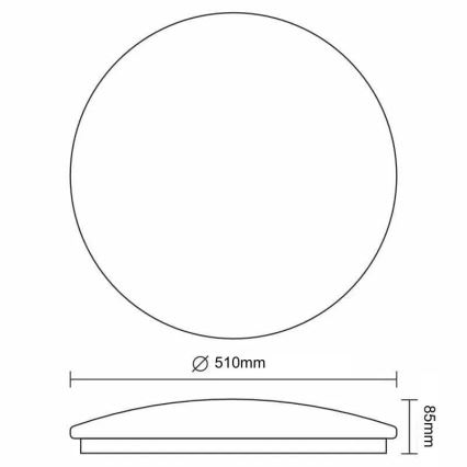 Светодиодный потолочный светильник с регулированием яркости STAR LED/48W/230V 3000-6500K + дистанционное управление