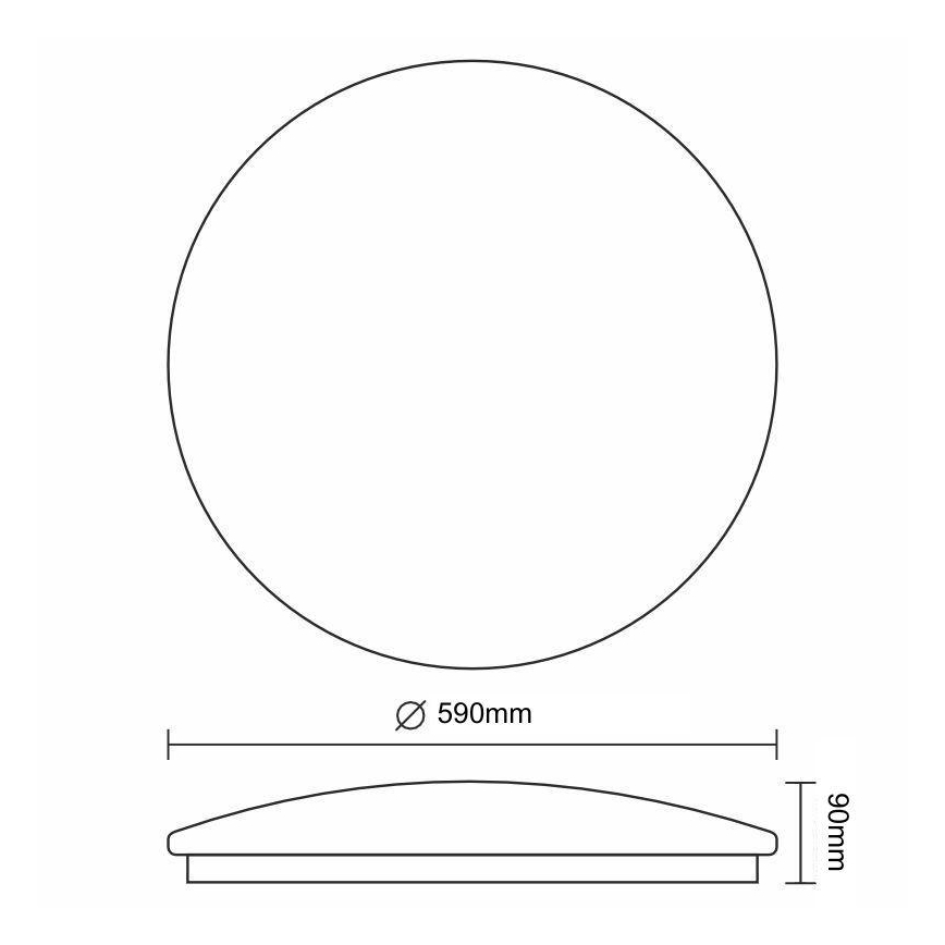 Светодиодный потолочный светильник с регулированием яркости STAR LED/60W/230V 3000-6500K + дистанционное управление
