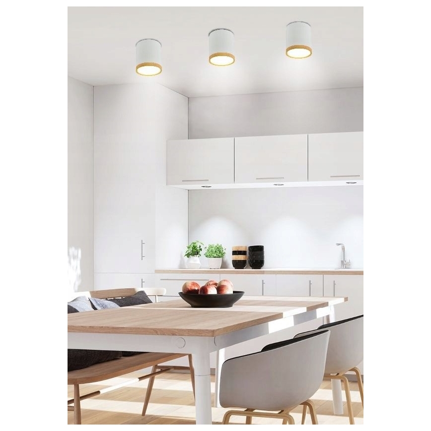 Светодиодный потолочный светильник TUBA LED/5W/230V белый/бежевый