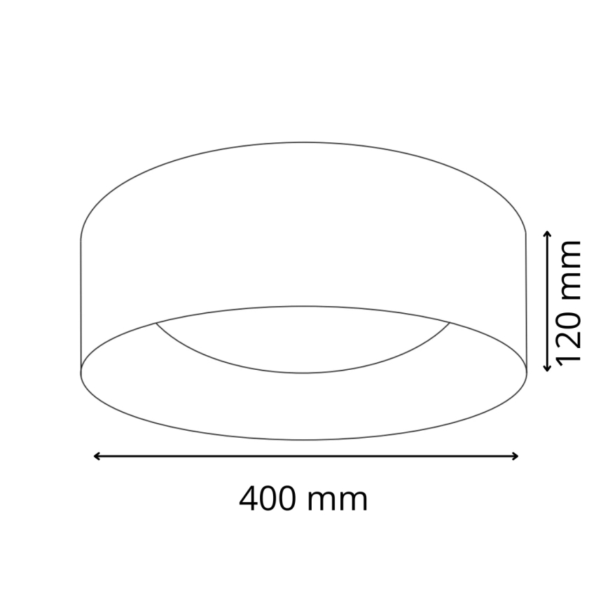Светодиодный потолочный светильник TULUZA LED/24W/230V диаметр 40 см белый
