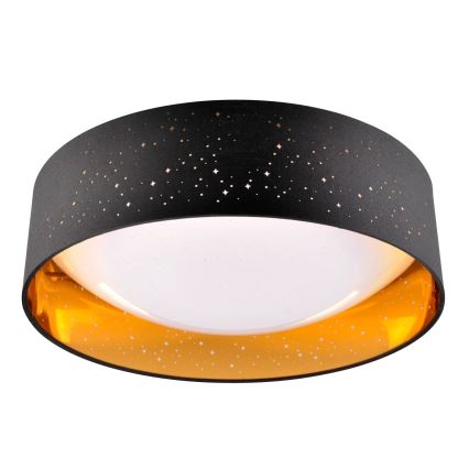 Светодиодный потолочный светильник TULUZA LED/24W/230V диаметр 40 см черный