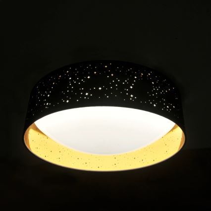 Светодиодный потолочный светильник TULUZA LED/24W/230V диаметр 40 см черный