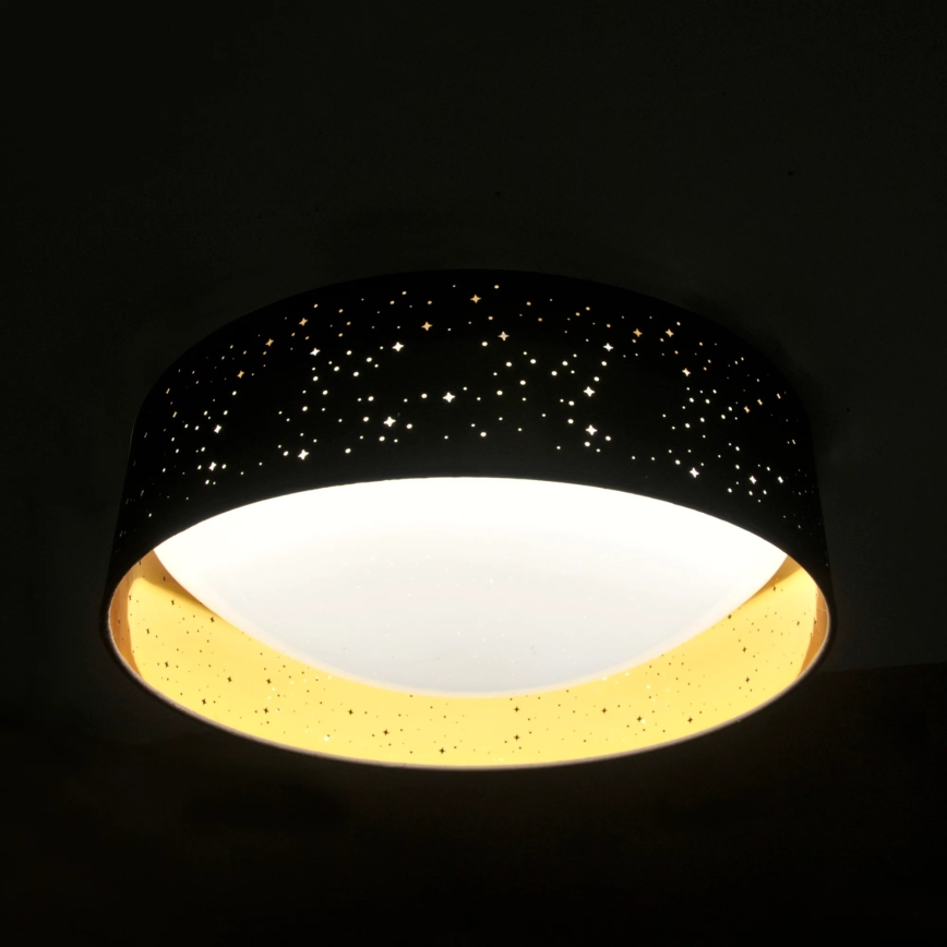 Светодиодный потолочный светильник TULUZA LED/24W/230V диаметр 40 см черный