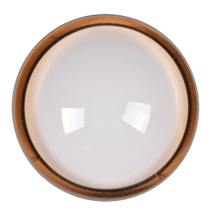 Светодиодный потолочный светильник TULUZA LED/24W/230V диаметр 40 см коричневый