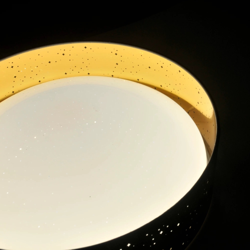 Светодиодный потолочный светильник TULUZA LED/24W/230V диаметр 40 см коричневый