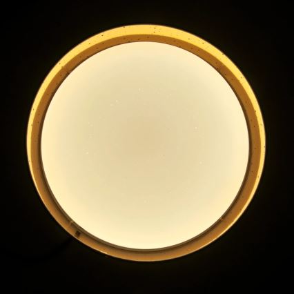 Светодиодный потолочный светильник TULUZA LED/24W/230V диаметр 40 см коричневый