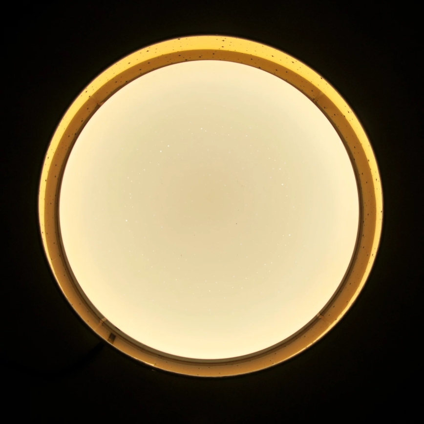 Светодиодный потолочный светильник TULUZA LED/24W/230V диаметр 40 см коричневый