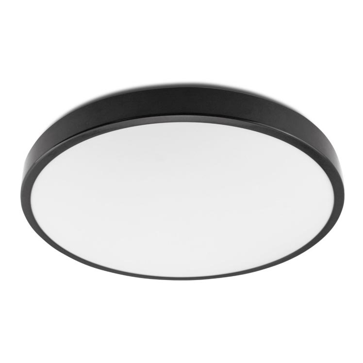 Светодиодный потолочный светильник ZOE LED/24W/230V IP44 черный