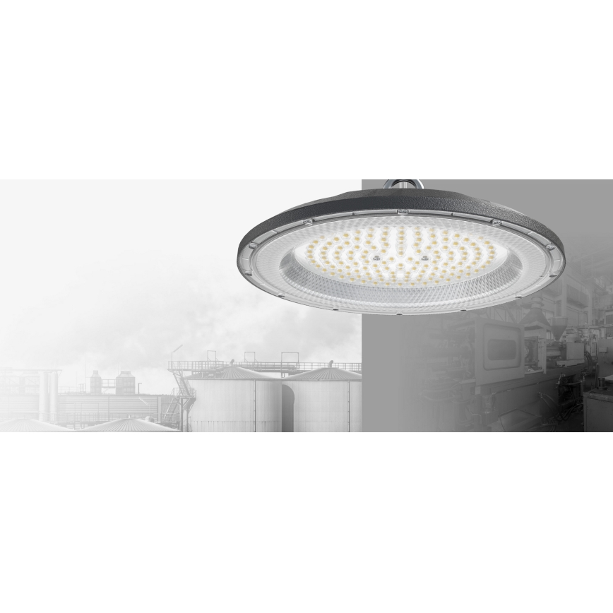 Светодиодный промышленный технический светильник HIGHBAY LED/100W/230V 4500K IP65 серый