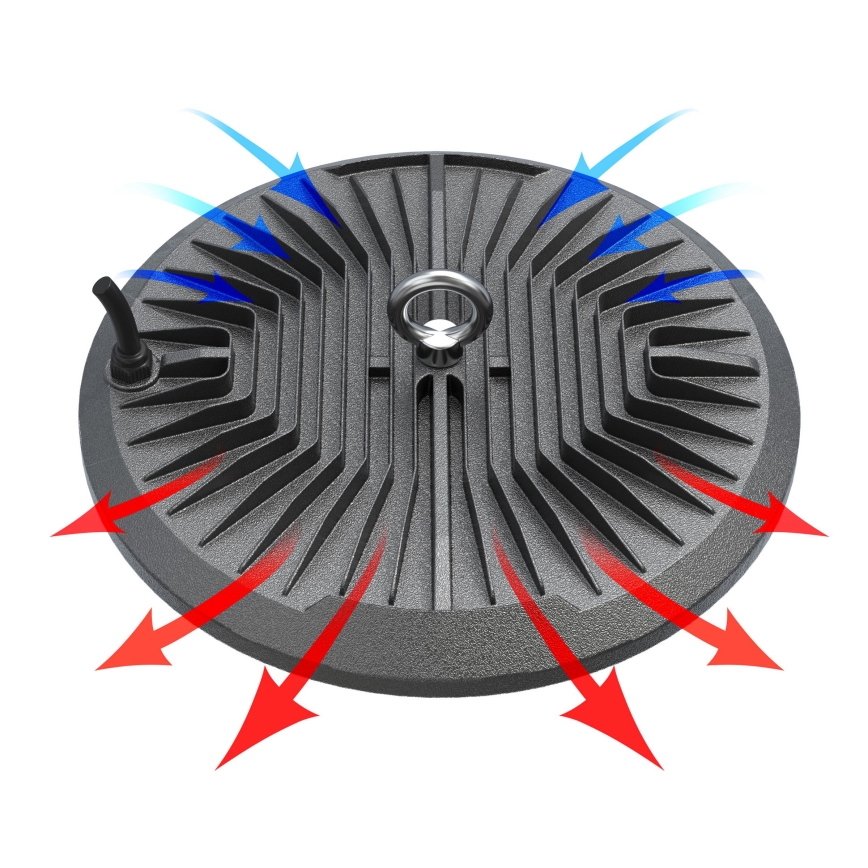 Светодиодный промышленный технический светильник HIGHBAY LED/100W/230V 4500K IP65 серый