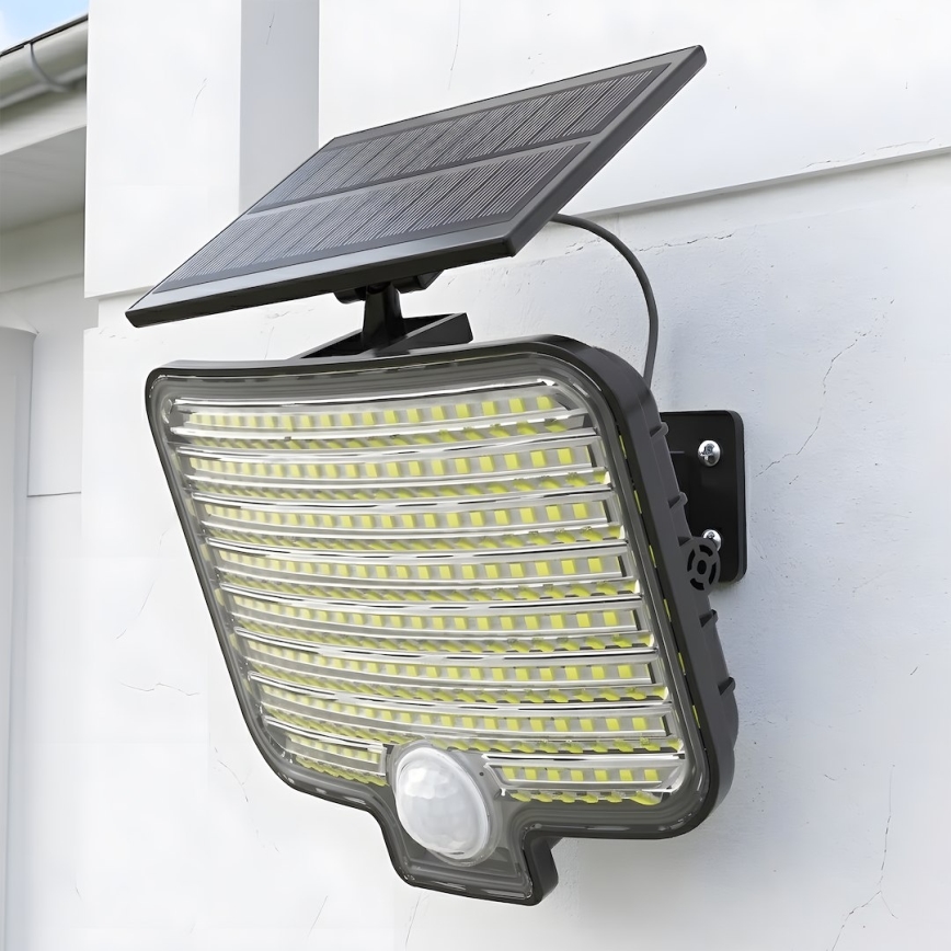 Светодиодный прожектор ALEX с датчиком и солнечной панелью LED/5,5W/3,7V 1200 mAh IP44