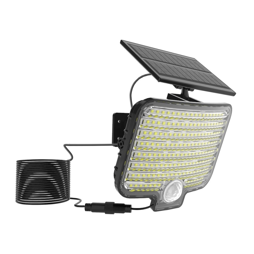 Светодиодный прожектор ALEX с датчиком и солнечной панелью LED/5,5W/3,7V 1200 mAh IP44