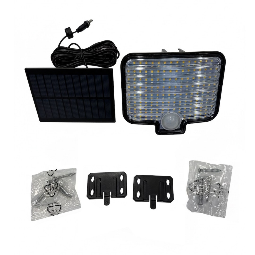 Светодиодный прожектор ALEX с датчиком и солнечной панелью LED/5,5W/3,7V 1200 mAh IP44