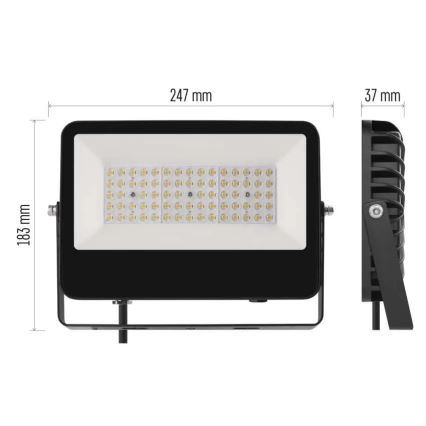 Светодиодный прожектор AVENO LED/48 Вт/230 В 4000 К 7200 лм IP66 чёрный