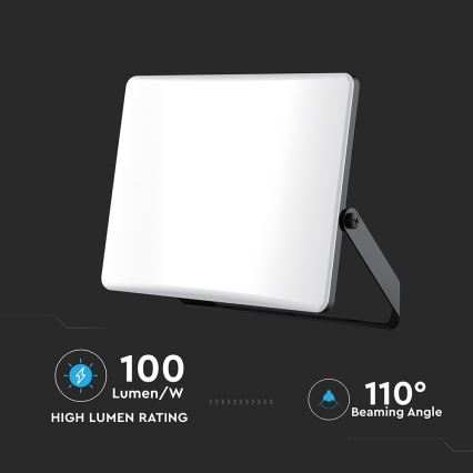 Светодиодный прожектор LED/100W/230V 3000/4000/6500K IP65 черный