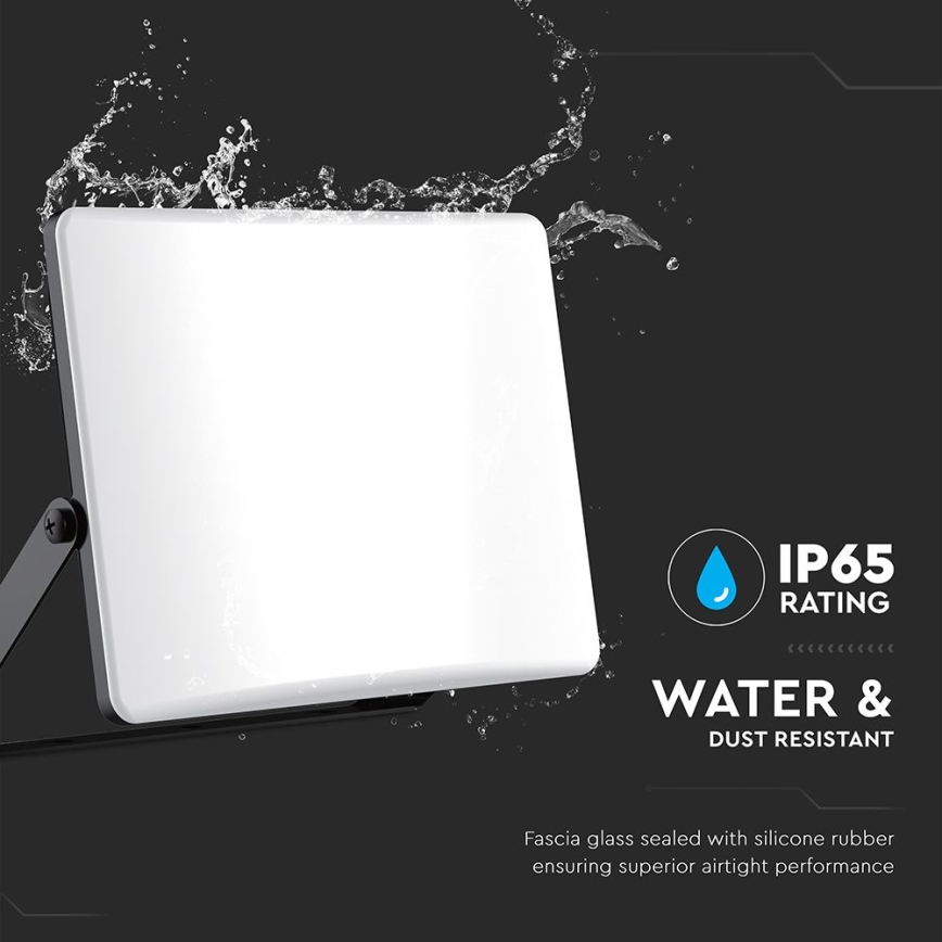Светодиодный прожектор LED/100W/230V 3000/4000/6500K IP65 черный