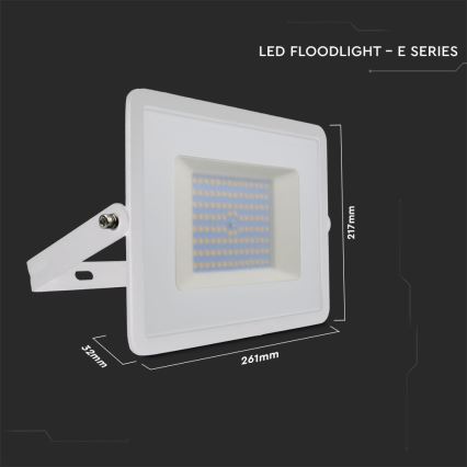 Светодиодный прожектор LED/100W/230V 6500K IP65 белый