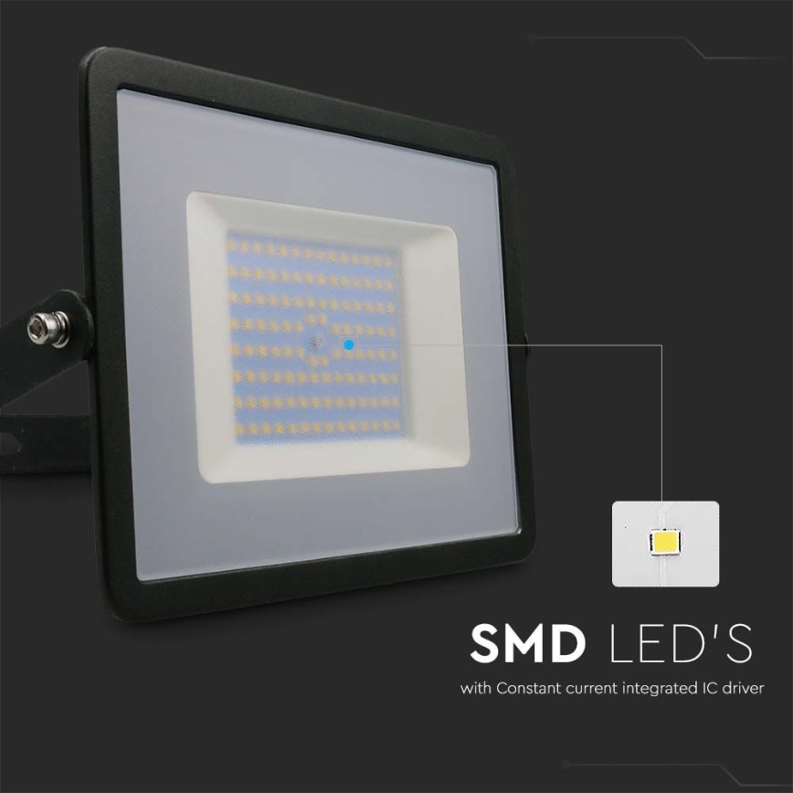 Светодиодный прожектор LED/100W/230V 6500K IP65 черный