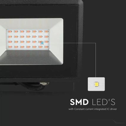 Светодиодный прожектор LED/20W/230V IP65 розовый свет