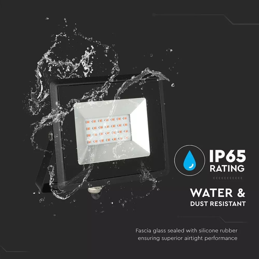 Светодиодный прожектор LED/20W/230V IP65 розовый свет
