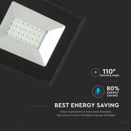 Светодиодный прожектор LED/20W/230V IP65 зеленый свет