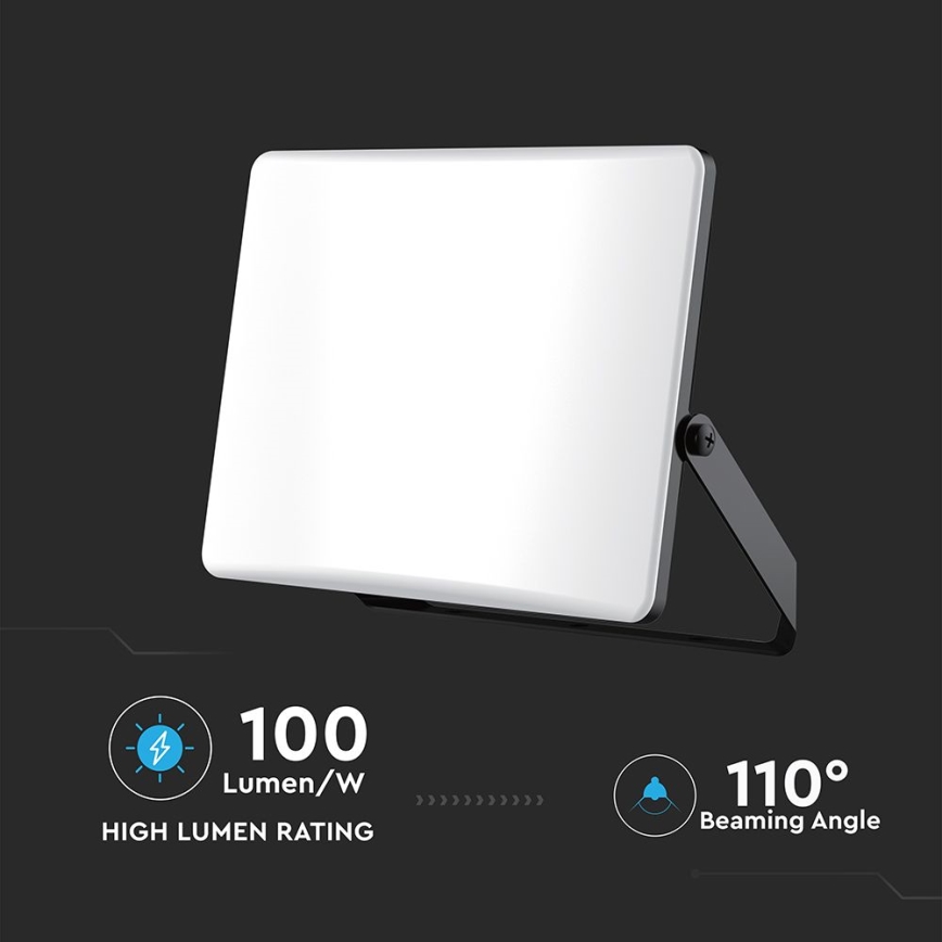 Светодиодный прожектор LED/50W/230V 3000/4000/6500K IP65 черный