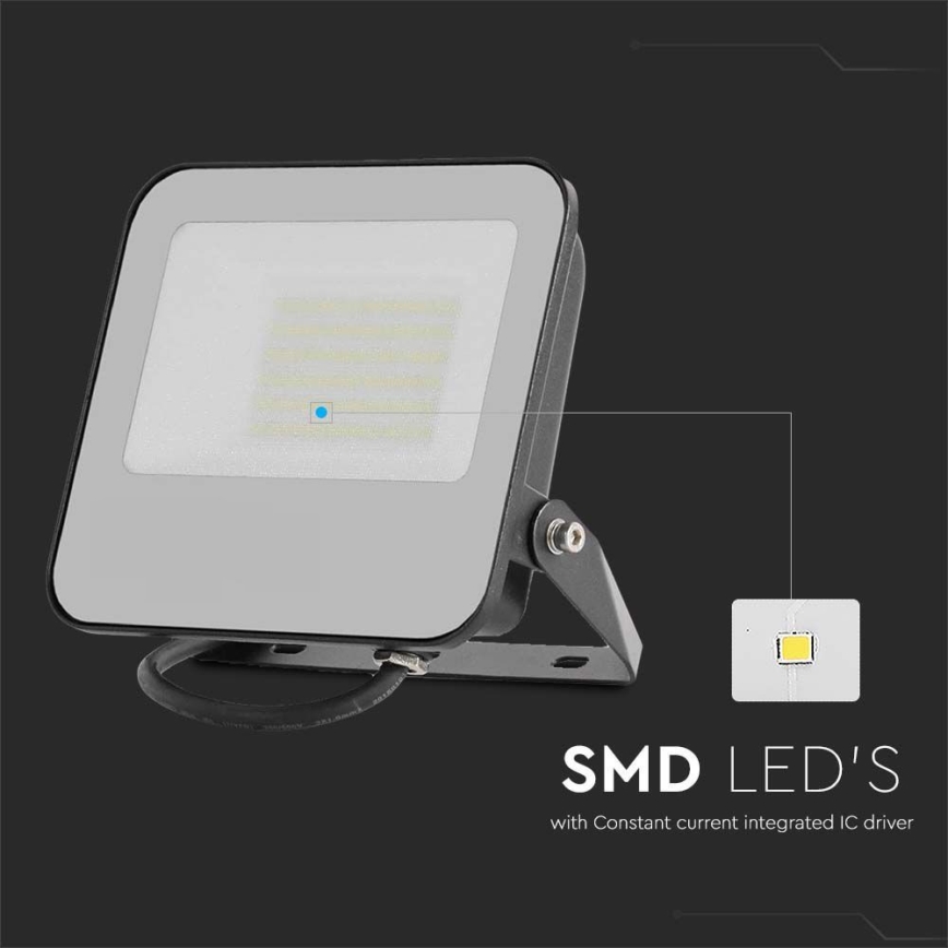 Светодиодный прожектор LED/50W/230V 4000K IP65 черный