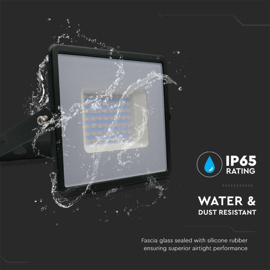 Светодиодный прожектор LED/50W/230V 4000K IP65 черный