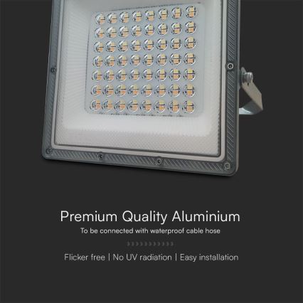 Светодиодный прожектор LED/50W/230V IP65 3000/4000/6500K серый