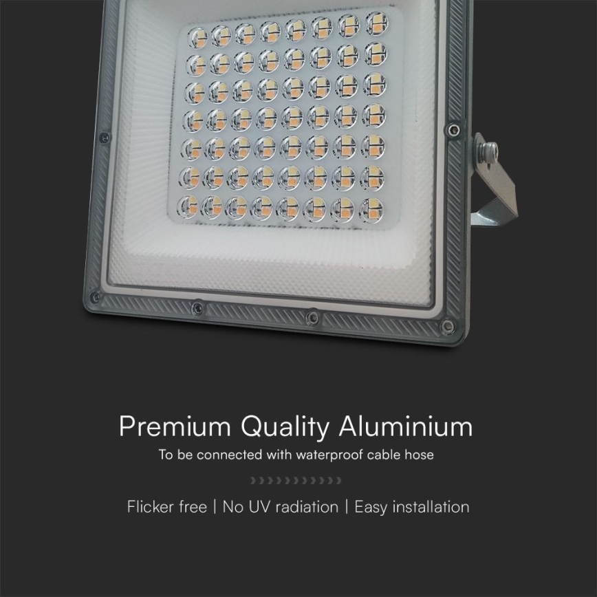 Светодиодный прожектор LED/50W/230V IP65 3000/4000/6500K серый