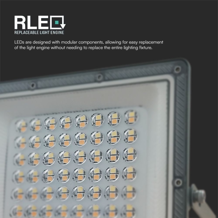 Светодиодный прожектор LED/50W/230V IP65 3000/4000/6500K серый