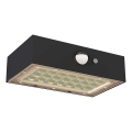 Светодиодный прожектор на солнечной батарее с датчиком движения LED/3,7V 1200mAh 4000K IP65 черный