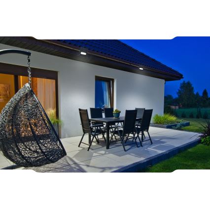 Светодиодный прожектор на солнечной батарее с датчиком движения и освещенности NOCTIS LED/2W/1800 mAh 3,7V 6000K IP65