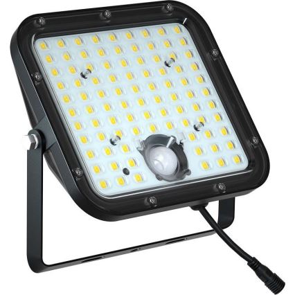 Светодиодный прожектор на солнечной батарее с датчиком LED/30W/6,4V 4000K + дистанционное управление